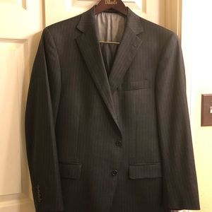 Charcoal Grey Pin Stripe Suit
